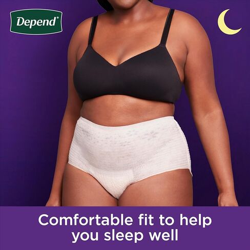 Depend Night Defense Incontinence Overnight Underwear for Women, L, 14 Underwear (Pack of 2) in Kuwait
