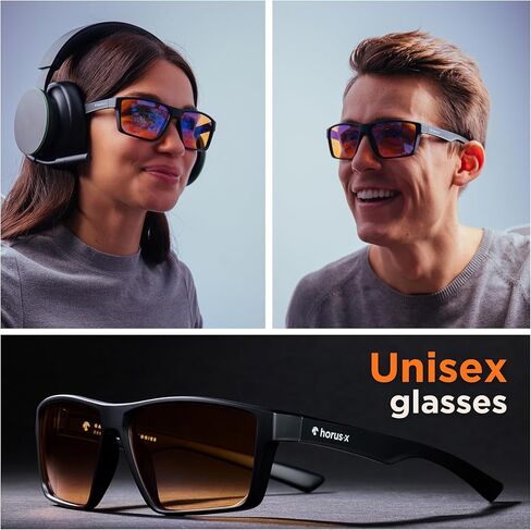 هوروس اكس • حزمة حماية بفلتر لحماية نظارات الالعاب والمكتب [50-86%] - شاشات مضادة للضوء الازرق لالعاب الفيديو والكمبيوتر - عبوة اكسسوارات للرجال والنساء in Kuwait
