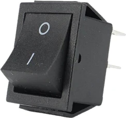 Illuminated Rocker Power Switch, 16A 250VAC/20A 125VAC, 4-Pin Latching Design with Indicator Light (Black) in Saudi Arabia