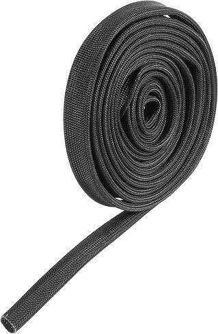 Fiberglass Heat Wire Shield Sleeve Heat High Temp Shield Adjustable Heat Shield 10ft 10mm 3/8" Black for Car Wire Protection Replace Parts in Saudi Arabia