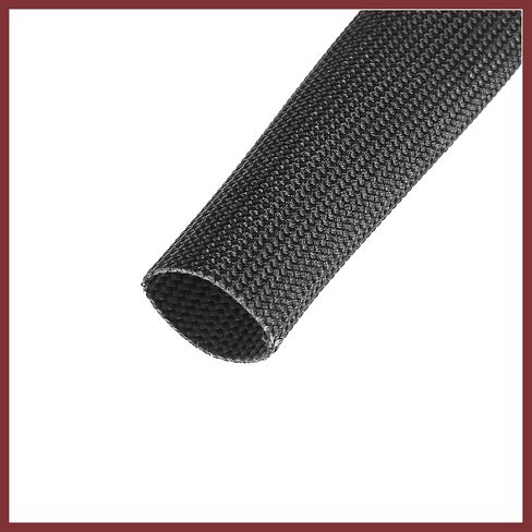 Fiberglass Heat Wire Shield Sleeve Heat High Temp Shield Adjustable Heat Shield 10ft 10mm 3/8" Black for Car Wire Protection Replace Parts in Saudi Arabia