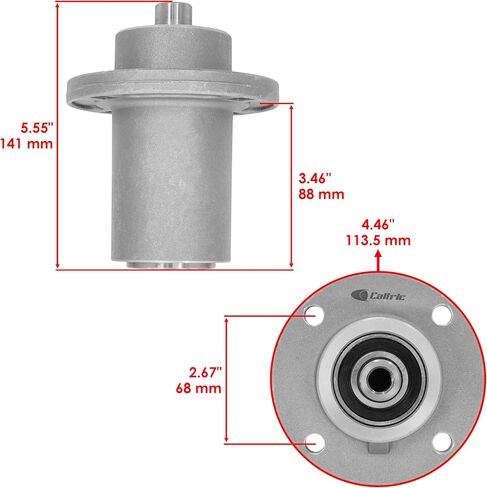 Caltric 42" 48" 54" Deck Spindle Assembly Compatible with Dixie Chopper Zee 2 2142 2348 2354 300630 in Saudi Arabia