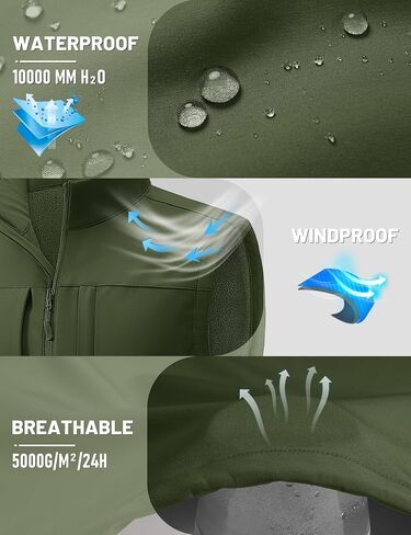 TACVASEN Men's Windproof Lightweight Vest Waterproof with Pockets Softshell Sleeveless Fleece Jacket for Hiking Golf in Saudi Arabia