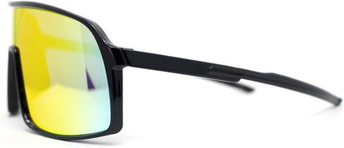 Mountain Biker Style Oversized Large Sport Shield Sport Plastic Sunglasses in Saudi Arabia