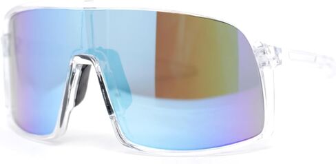 Mountain Biker Style Oversized Large Sport Shield Sport Plastic Sunglasses in Saudi Arabia