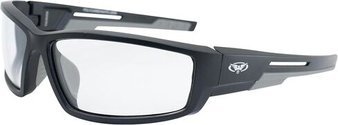 نظارات شمسية من Global Vision Sly 88 لسلامة الدراجات النارية بإطار أسود مع عدسة شفافة Z87.1 in Saudi Arabia