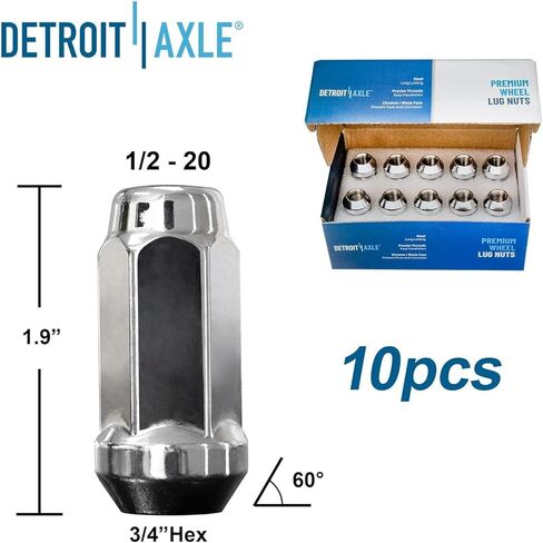 Detroit Axle - Rear 24pc Brake Kit for Ford Edge Flex Taurus Lincoln MKS MKT MKX, 2 Disc Brake Rotors 2 Wheel Bearing Hubs 20 Wheel Lug Nuts Replacement in Saudi Arabia