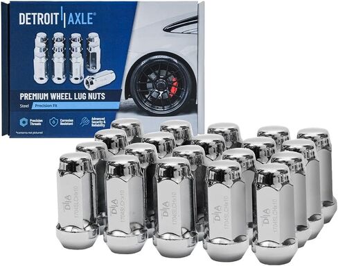 Detroit Axle - Rear 24pc Brake Kit for Ford Edge Flex Taurus Lincoln MKS MKT MKX, 2 Disc Brake Rotors 2 Wheel Bearing Hubs 20 Wheel Lug Nuts Replacement in Saudi Arabia