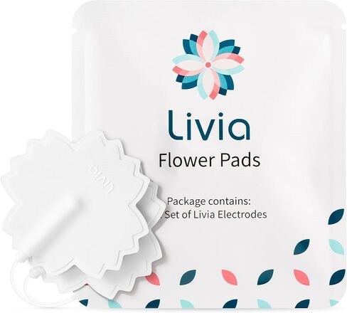 Livia Gel Pads, 6-Month Supply - Stick-on Pads for Period Cramps - Requires Livia Menstrual Pain Relief Device for Period Cramps - Made for Sensitive Skin - Each Pair Lasts One Full Menstrual Cycle in Kuwait