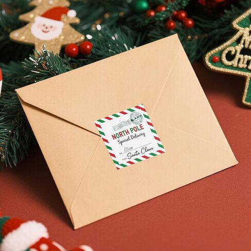 Christmas Gift Tags Stickers - 120Pcs from Santa Gift Tags Labels 2.5 Inch Personalized North Pole Stickers Holiday Sticker for Christmas Presents Envelope Seals Cards (Special Delivery) in Saudi Arabia