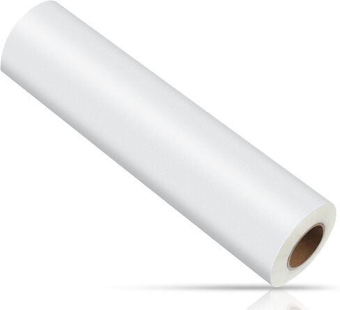 LIQWEI 1 Roll 12" x 50 yd Clear Wash Away Water Soluble Embroidery Stabilizer, 35μm Topping Film Stabilizer for Embroidery Lightweight Sewing Stabilizers for Machine Embroidery Stabilizers Sewing in Saudi Arabia