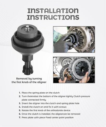 أداة محاذاة القابض، ملحقات السيارة لمصحح الثقب، أداة محاذاة بديلة للسيارات مع غلافين بلاستيكيين، تستخدم لإعادة تركيب القوابض، تناسب معظم السيارات والشاحنات الخفيفة in Kuwait