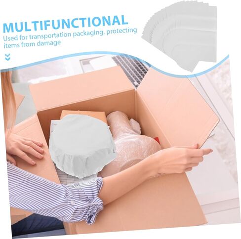 FUNOMOCYA 50Pcs Unprinted Packing Paper Sheets Newsprint Craft Paper for Drawing Sketching Wrapping Safe Shipping Durable Creative Elegant Presentation in Saudi Arabia
