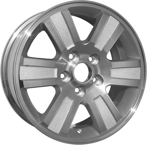 6-Spoke Silver with Machined Face 16x7 Alloy Factory Wheel - Aluminum Rim, 6-Spoke, 5x114.3 Bolt Pattern, 44mm Offset | Compatible with 2006-2010 Ford Explorer | 2006-2010 Ford Explorer Eddie Bauer in Saudi Arabia