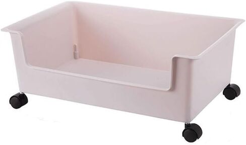 Push Cart Moveable Bookshelf Rolling Utility Multi-Purpose Multi-Layer 360 Rotation Washable Heavy Duty Office Kitchen Bathroom (Color : Light Cream Yellow) in Saudi Arabia