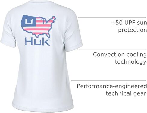 HUK Womens Short Sleeve Performance Tee, Fishing T-Shirt for Women in Saudi Arabia