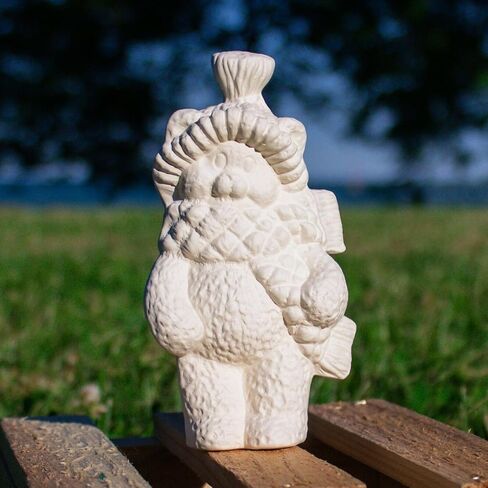 Winter Christmas Bear 5" Ceramic Bisque Ready to Paint Pottery in Saudi Arabia