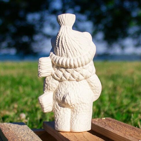 Winter Christmas Bear 5" Ceramic Bisque Ready to Paint Pottery in Saudi Arabia