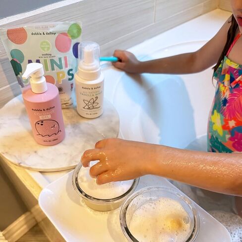 كرات استحمام دابل آند دولوب، كرات استحمام طبيعية 100% للأطفال، روائح استوائية - مصنوعة في الولايات المتحدة الأمريكية، قطرات مرطبة ومرحة، خالية من البارابين والكبريتات، نباتية، خالية من الغلوتين، خالية من مسببات الدموع (مجموعة من 12) in Kuwait