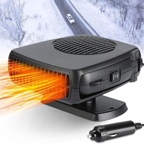 Car Heaters, 12V 150W Electronic Auto Fan Heater 2 in 1 Heating & Cooling Function Fast Heating Car Defrost Defogger Auto Heater Fan Plug in Saudi Arabia