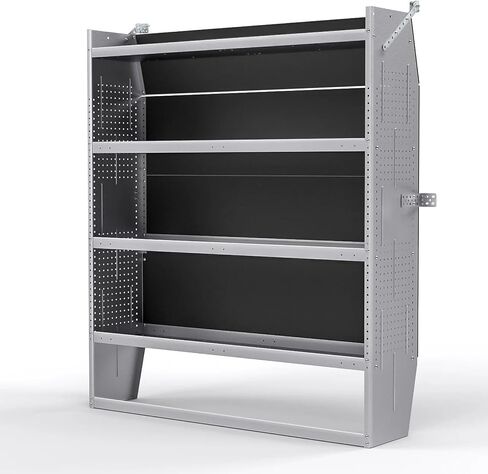 SV-5260 نظام تخزين أرفف Van Shelving فولاذي متوسط/عالي السقف يناسب وحدات Transit وNV وPromaster وSprinter وVan Shelving، مقاس 52 بوصة عرض × 60 بوصة ارتفاع × 13 بوصة عمق in Kuwait
