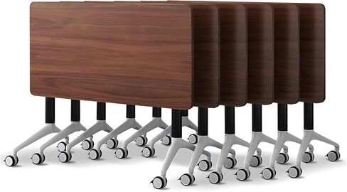 Conference Room Table with Flip-Top Design for Dynamic Meetings, Business Table Computer Desk with Heavy-Duty Frame,Foldable Seminar Meeting Tables for Home Office (6, A, 70.8IN) in Saudi Arabia