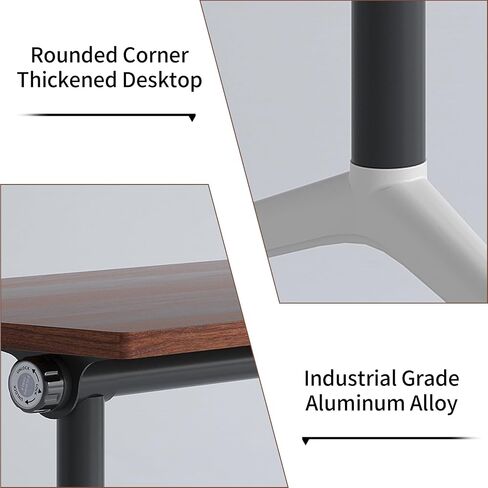 Conference Room Table with Flip-Top Design for Dynamic Meetings, Business Table Computer Desk with Heavy-Duty Frame,Foldable Seminar Meeting Tables for Home Office (6, A, 70.8IN) in Saudi Arabia