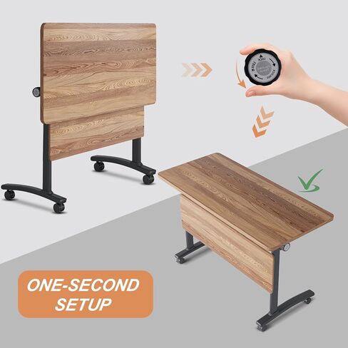 4 Pack Conference Table,Foldable Conference Table with Silent Wheels Meeting Table Classroom Tables Office Mobile Conference Room Table for 24-28 Person Long Business Tables (1619H, 47.2IN) in Saudi Arabia