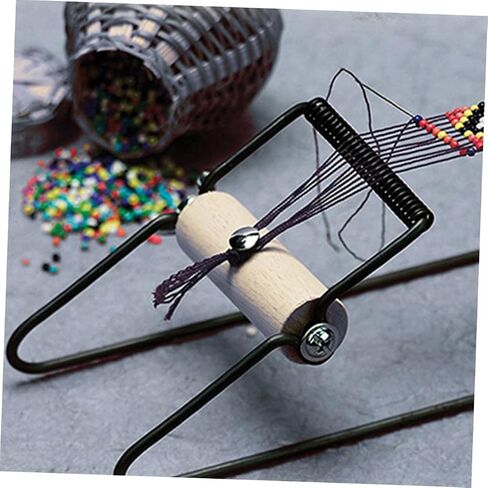 Lurrose Metal Beading Loom Set for DIY Jewelry Making Easy Bracelet Weaving Tool Adjustable Frame Suitable for Ages and Crafting Projects in Saudi Arabia