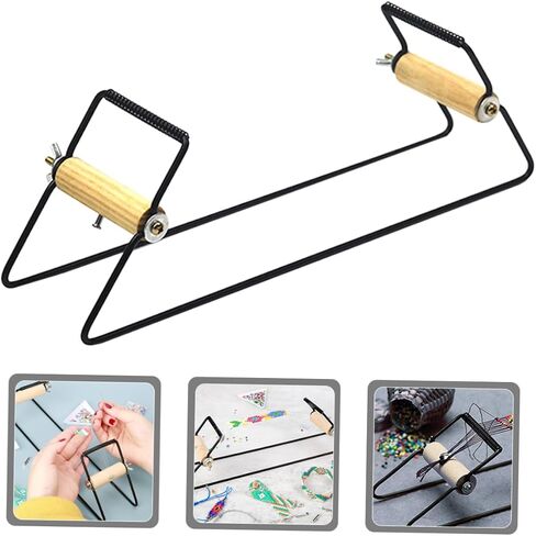 Lurrose Metal Beading Loom Set for DIY Jewelry Making Easy Bracelet Weaving Tool Adjustable Frame Suitable for Ages and Crafting Projects in Saudi Arabia
