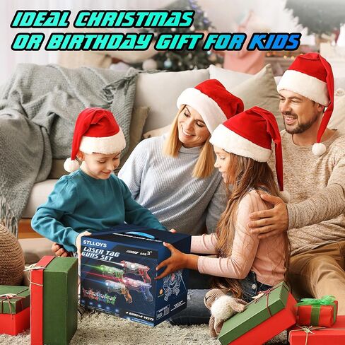 Laser Tag: Laser Tag Guns Set of 4 with Vests, Infrared Lazer Tag Game, Laser Tag Set 4 Player for Kids Adults, Toys for Kids Ages 6 7 8 9 10 11 12+ Year Old Boy Christmas Birthday Gift in Saudi Arabia