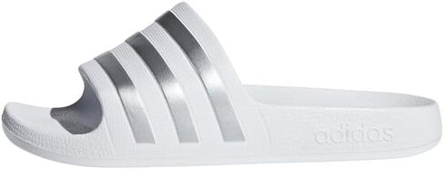 adidas Women's Adilette Comfort Slide Sandal, Black/Off White/Magic Beige, 6 in Saudi Arabia