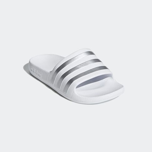 adidas Women's Adilette Comfort Slide Sandal, Black/Off White/Magic Beige, 6 in Saudi Arabia