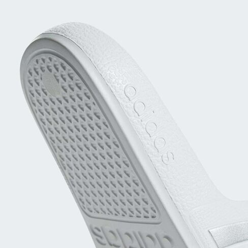adidas Women's Adilette Comfort Slide Sandal, Black/Off White/Magic Beige, 6 in Saudi Arabia
