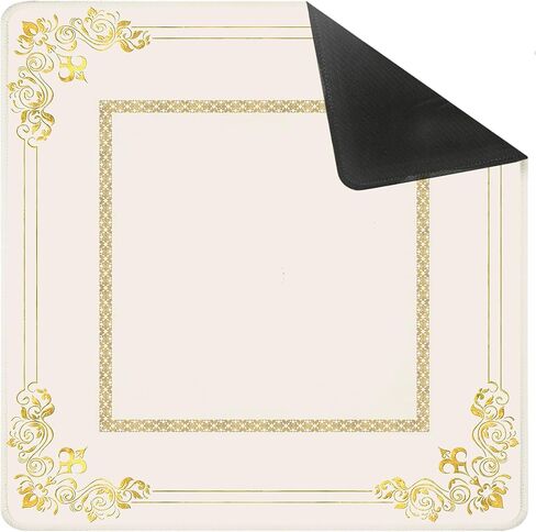 Preppy الوردي والبرتقالي النمر جونغ حصيرة لجدول 31.5 × 31.5 في، هدايا جونغ للنساء، الحد الأقصى غير تقليدي الرجعية انتقائية ديكور المنزل المضادة للانزلاق غطاء الطاولة مفرش المائدة لبلاط بطاقة لوحة البوكر in Kuwait