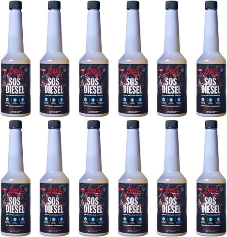 Doc’s SOS Diesel Rescue Emergency Diesel Fuel Additive & Flow Restore Treatment | De-Icer & Anti-Gel for Fuel System Recovery - 12-Pack (192 oz) in Saudi Arabia
