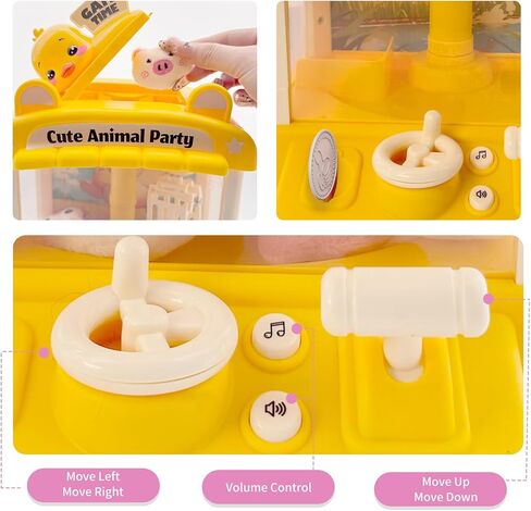 آلة مخلب للأطفال، آلة بيع أرنب صغيرة مع صوت، لعبة توزيع جوائز الحلوى مع ألعاب قطيفة صغيرة وكرات لعبة أركيد إلكترونية للفتيات والأولاد من عمر 3 إلى 8 سنوات، عيد ميلاد in Kuwait