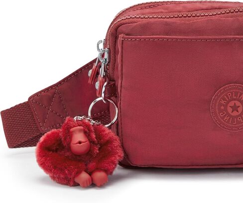 Kipling Women’s Abanu Crossbody Bag, Lightweight, Adjustable Nylon Waist Pack with Multi-Compartment Zip Pockets, Tender Rose in Kuwait