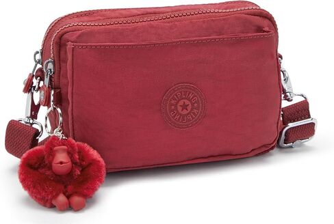 Kipling Women’s Abanu Crossbody Bag, Lightweight, Adjustable Nylon Waist Pack with Multi-Compartment Zip Pockets, Tender Rose in Kuwait