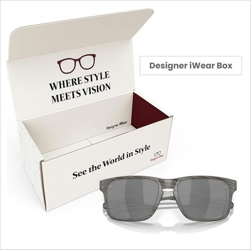 نظارات شمسية أوكلي هولبروك ميكس OO9384 مستطيلة للرجال + سلسلة مقود + مجموعة العناية بتصميم iWear in Kuwait