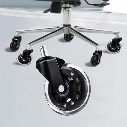 Office Chair Caster Replacement, 3 Inch Computer Desk Caster Wheels Smooth & Safe Rolling (1 PCS) in Saudi Arabia