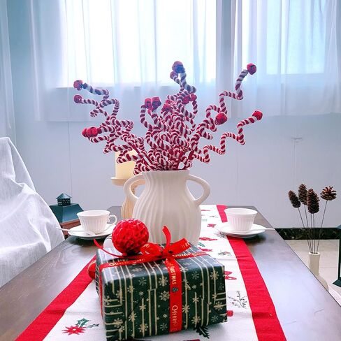 Egolot Christmas Red White Velvet Picks for Wreath in Saudi Arabia