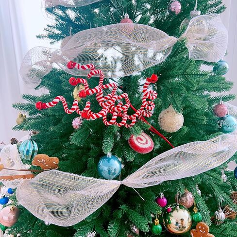 Egolot Christmas Red White Velvet Picks for Wreath in Saudi Arabia