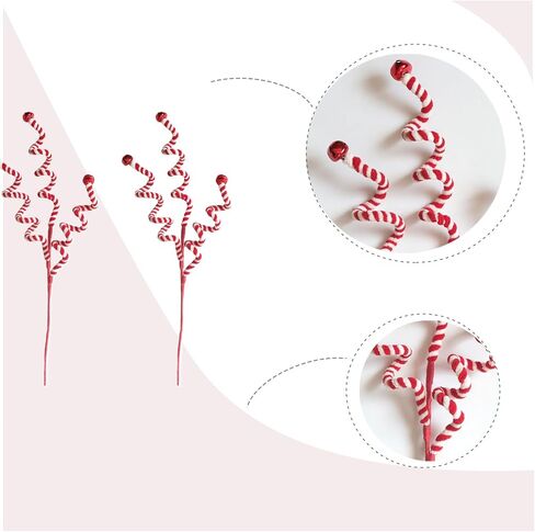 Egolot Christmas Red White Velvet Picks for Wreath in Saudi Arabia