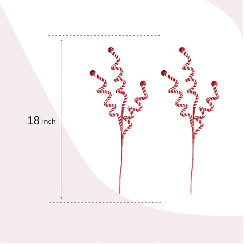 Egolot Christmas Red White Velvet Picks for Wreath in Saudi Arabia