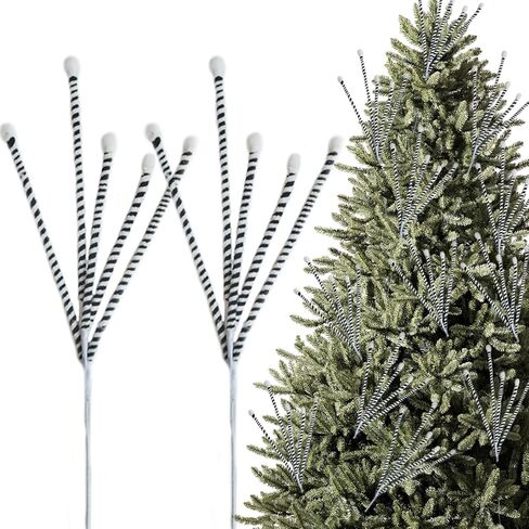 Egolot Christmas Red White Velvet Picks for Wreath in Saudi Arabia