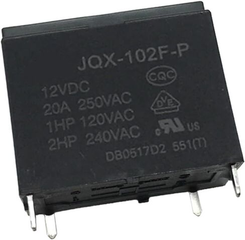 10 قطعة HF102F- JQX-102F-P -12VDC/24VDC 4 دبوس 20A سرعة الرياح التتابع تكييف الهواء سخان المياه التتابع (JQX-102F-12VDC) in Kuwait