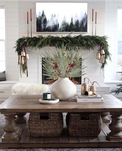 Artificial Christmas Norfolk Pine Branches - 3 Pcs 27.5" Real Touch Faux Greenery Stems with Red Berry Pine Cones Picks for Vases Xmas Tree DIY Craft Wreaths Garland Holiday Outdoor Indoor Decor in Saudi Arabia