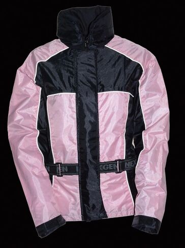 NexGen Ladies Motorcycle Riding Nylon Rain Suit Gear Pink/Black Waterproof Lightweight in Saudi Arabia