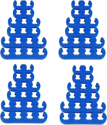 24 PCS/SET SHLPDFM Blue Spark Plug Wire Separators 7mm 8mm 8.5mm 8.8mm Ignition Wire Dividers Looms Holder in Saudi Arabia